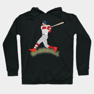 Baseball player in action Hoodie